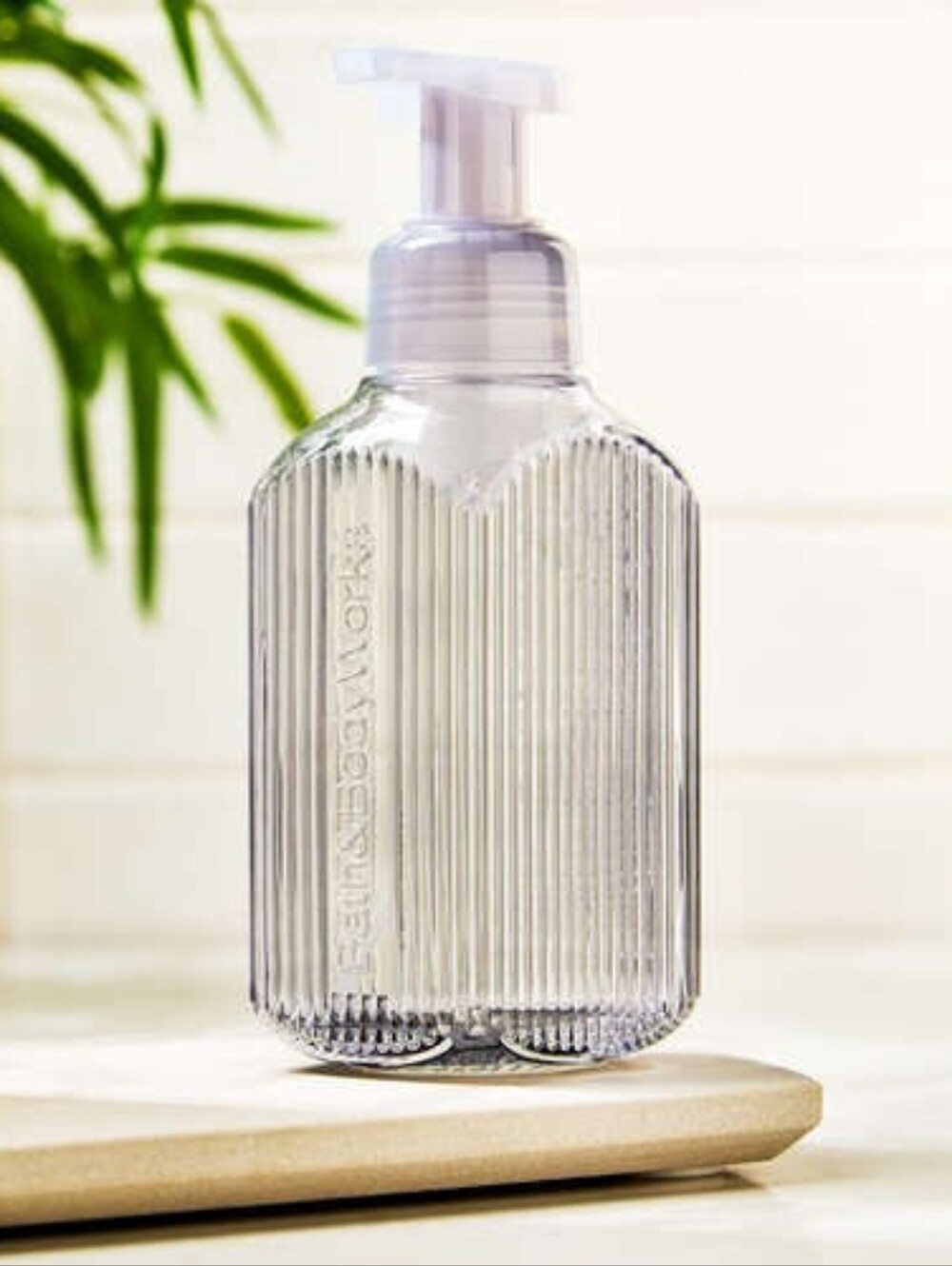 BBW Glass Charcoal Foaming Soap Dispenser